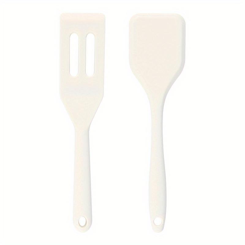 Silicone Frying Shovel Brownie Serving Spatula Nonstick Cookie Spatula Pancake Egg Steak Shovel Heat-Resistant Baking Spatula покинуть белый