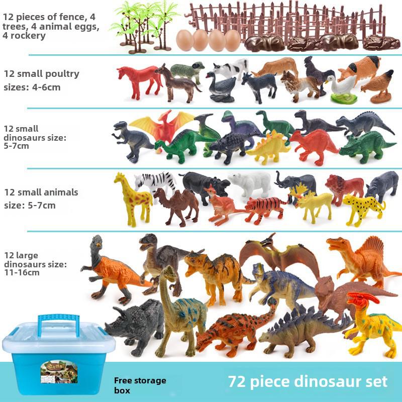 Dinosaur and Wildlife Animal Model Toy Sets