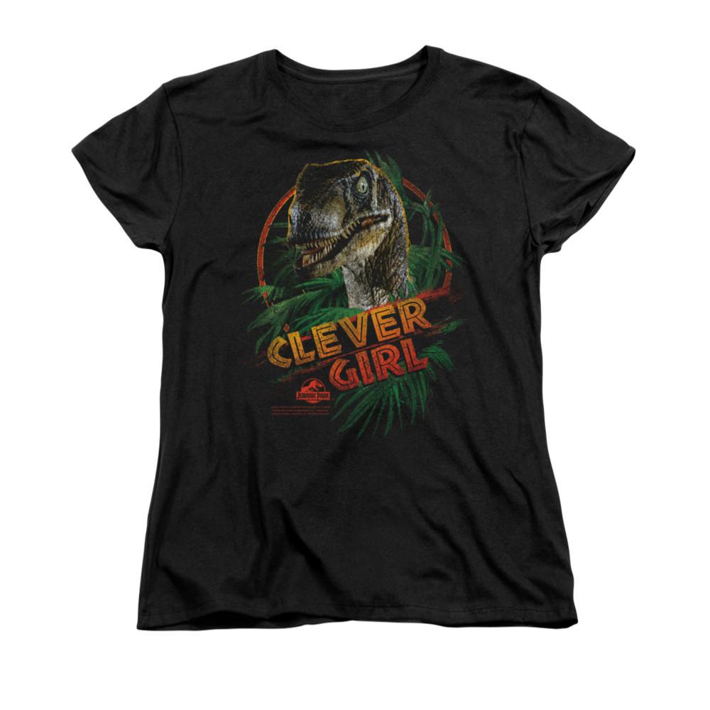 

JURASSIC PARK CLEVER GIRL Licensed Women s Graphic Tee Shirt SM-2XL Unisex T-Shirt L