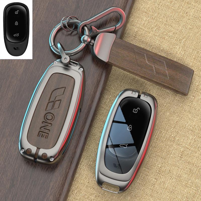 For Li Lixiang L6 L9 L8 L7 Mega One Car Key Case Fob Car Special Protective Case Buckle Metal Keychain Ring Shell Accessories