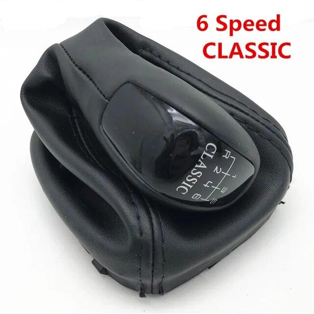 5/6 Speed Car Styling Gear Shift Knob For Mercedes Benz C Class W203 S203 Stick Lever Knob Shifter Leather Gaitor Boot Cover