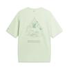 Li-Ning Outdoor Quick-Dry Sun Protection Loose Short Sleeve T-Shirt Unisex Tops White Green ATSW407-3