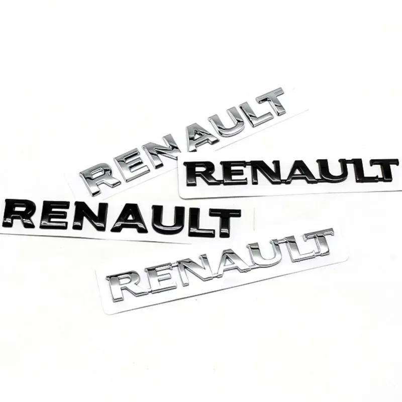 Hub Caps For Renault Megane 2 3 4 RS Grand Scenic Clio Captur Duster Trafic Logan 3D ABS car Letter Rear tail trunk Emblem badge