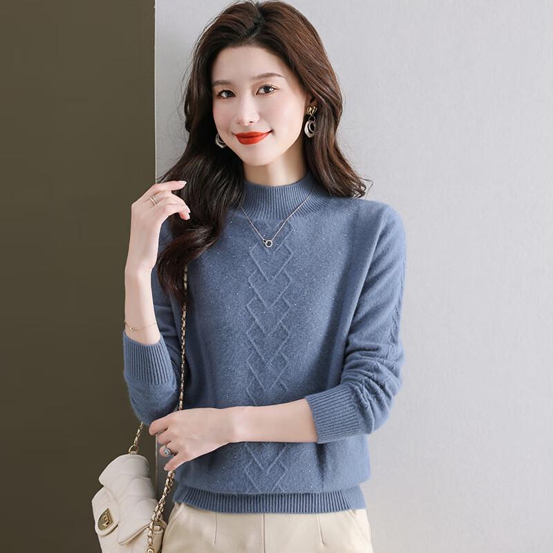 Women's Half-High Collar Slimming Base Sweater