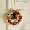 Wall Ornaments Christmas Wreath Bell Pendant Vintage Hanging Wreath  Christmas Decor