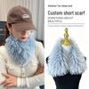 Women's Faux Fur Double-Sided Wool Neck Gaiter - Thickened Warm Winter Scarf