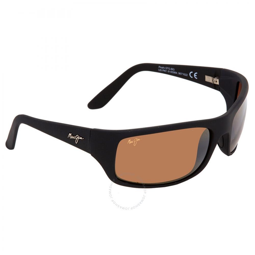 Maui Jim Peahi Hcl Bronze Wrap Unisex Sunglasses H202 2m 65