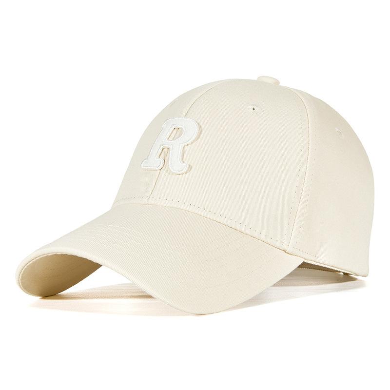 Multi-Color Hardtop R-Letter Baseball Hat Men'S And Women'S Sports Sunshade Sun Protection Moisture Cap Has Large Size