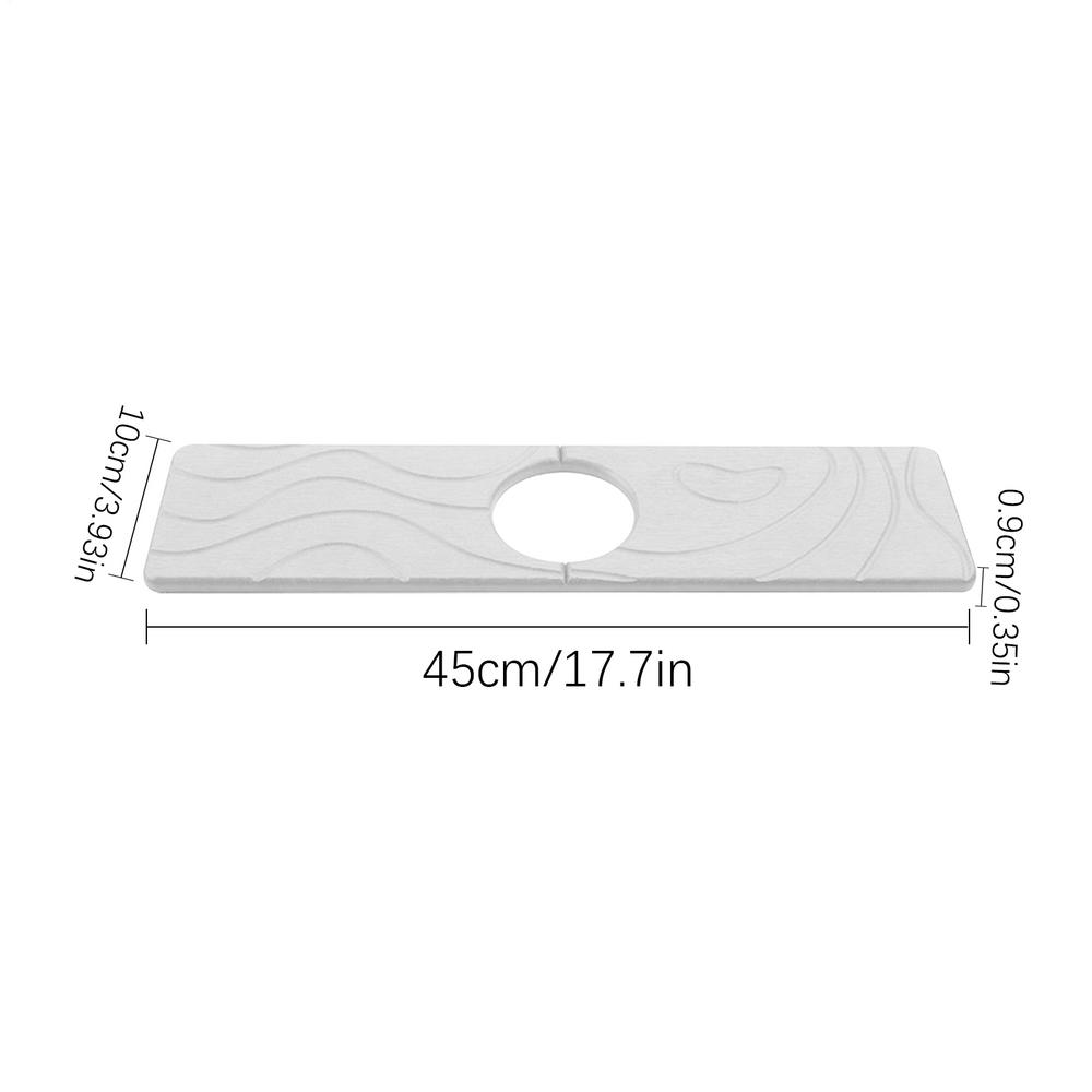 Stone Faucet Mat Anti-Slip Fast Water Absorbing Tray Stone Drying Mat For Kitchen Sink For Bathroom Counter Restroom Hotel Home