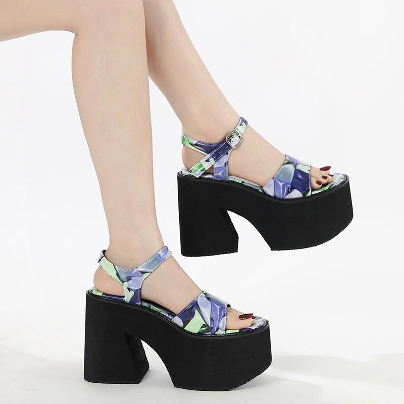 Summer Sandals 11CM Wedge Heels Sneakers New Women Beach Flip Flop High Platform Casual Sandals Breathable Walking Slippers