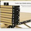 OIMG Outdoor Folding Wooden Camping Table