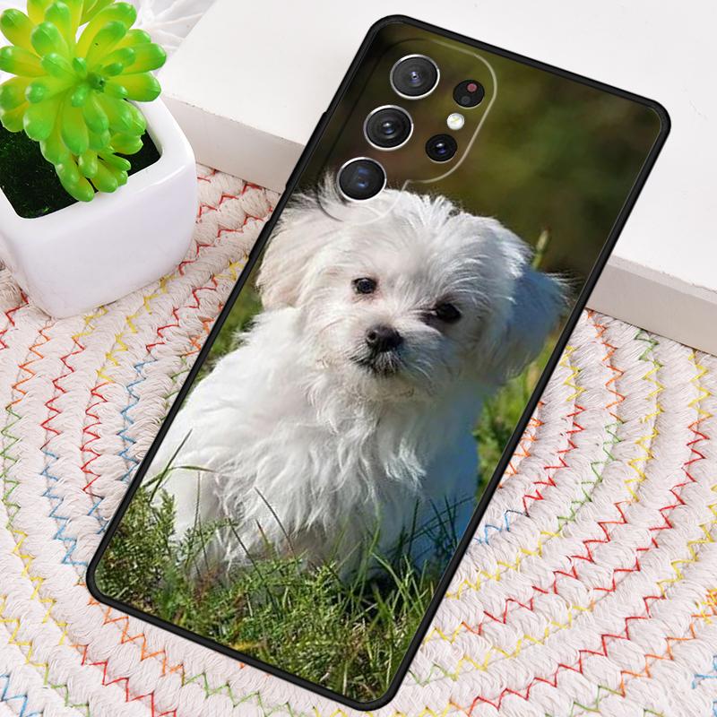 Maltese Dog Puppy Silicone Phone Case For Samsung Galaxy note 10 pro S26 S25 S24 S23 S22 S21 Plus S25Ultra Capa Cover
