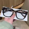 Women's Fashion TR90 Anti-Blue Light Rivet Eyeglass Frame with Propionate Insert Legs