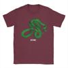 Streetwear T Shirt Deftones Green Snake Pure Cotton TShirts  Novelty Tee Shirt for Unisex Summer YK Casual Short Sleeve Tees