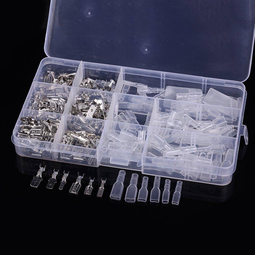 270Pcs Car Crimp Wire Terminal Connectors Insulated Crimping Cable Connector Set