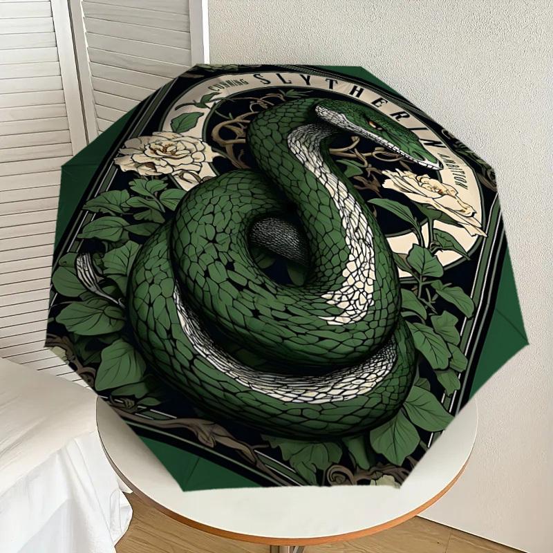 1PC Warner Slytherin Ambition Umbrella-8-Rib Reinforced, Automatic Open, Lightweight & Durable-A26