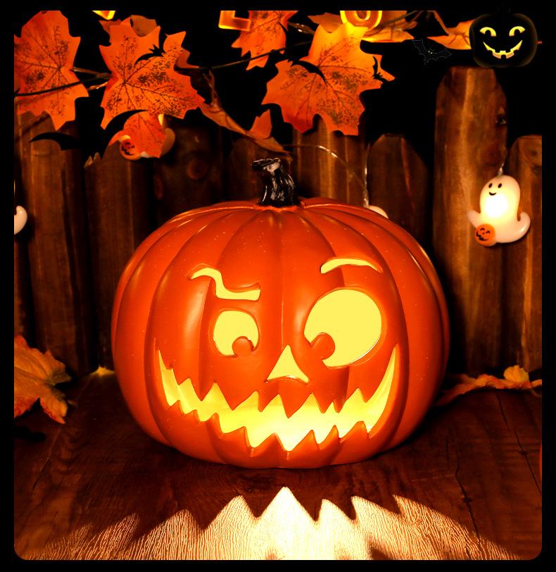 Lanterne citrouille à LED pour décoration d'Halloween, idéale pour les fêtes et événements