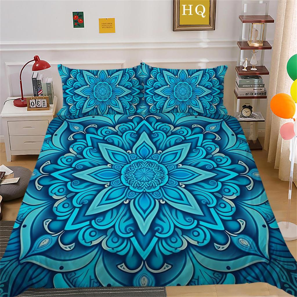 Bohemian Datura Bedding Set Quilt Cover Pillow Cover Home Bedding Set AU/EU/US Full Size Single/Double Bed