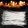 100 Pezzi Stoppini per Candele in Cotone Puro Senza Fumo Fai da Te Anima in Cera Anima in Cotone Intrecciata Linea di Cera per Lampade a Cherosene per Candele da Te Light Candele Galleggianti