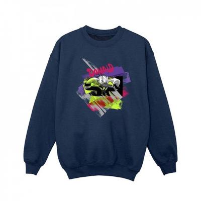 Girls Donald Duck Ear Plug Bright Sweatshirt