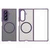 Magnetic Phone Case for Samsung Galaxy Z Fold 7 360 Full Body Protection Transparent PC Magsafe Wireless Charging Cover Fold7