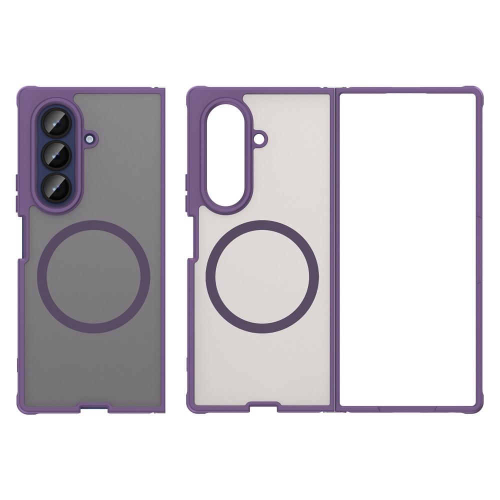 

Magnetic Phone Case for Samsung Galaxy Z Fold 7 360 Full Body Protection Transparent PC Magsafe Wireless Charging Cover Fold7 Galaxy Z Fold7