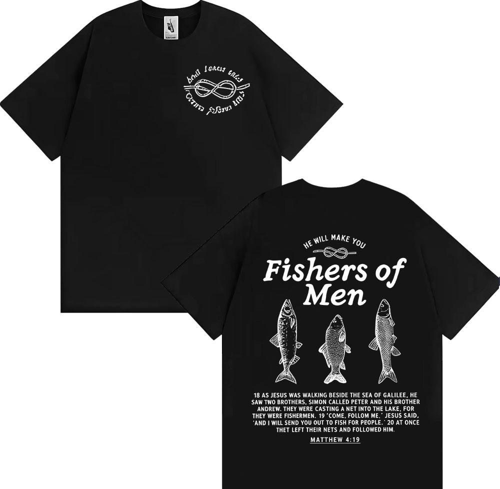 Fathers Day Fishers of Unisex Merch T Shirt Unisex Women Fashion Hot Sale ONeck Tshirt High Quality Oversized T Shirts Streetwear