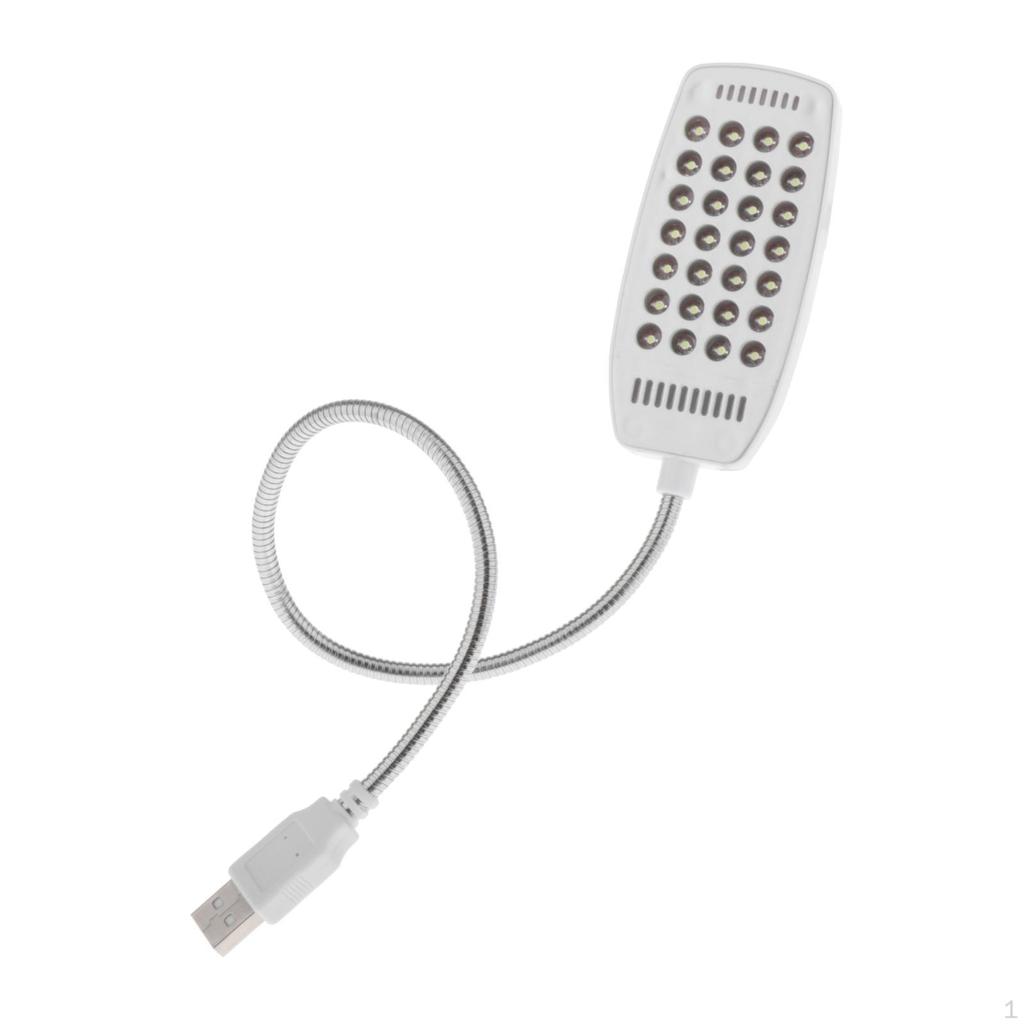 Bright USB Portable Lamp 28 S Gooseneck for Laptop PC Keyboard