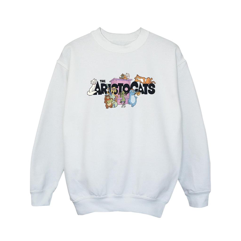 Disney Girls The Aristocats Music Logo Sweatshirt