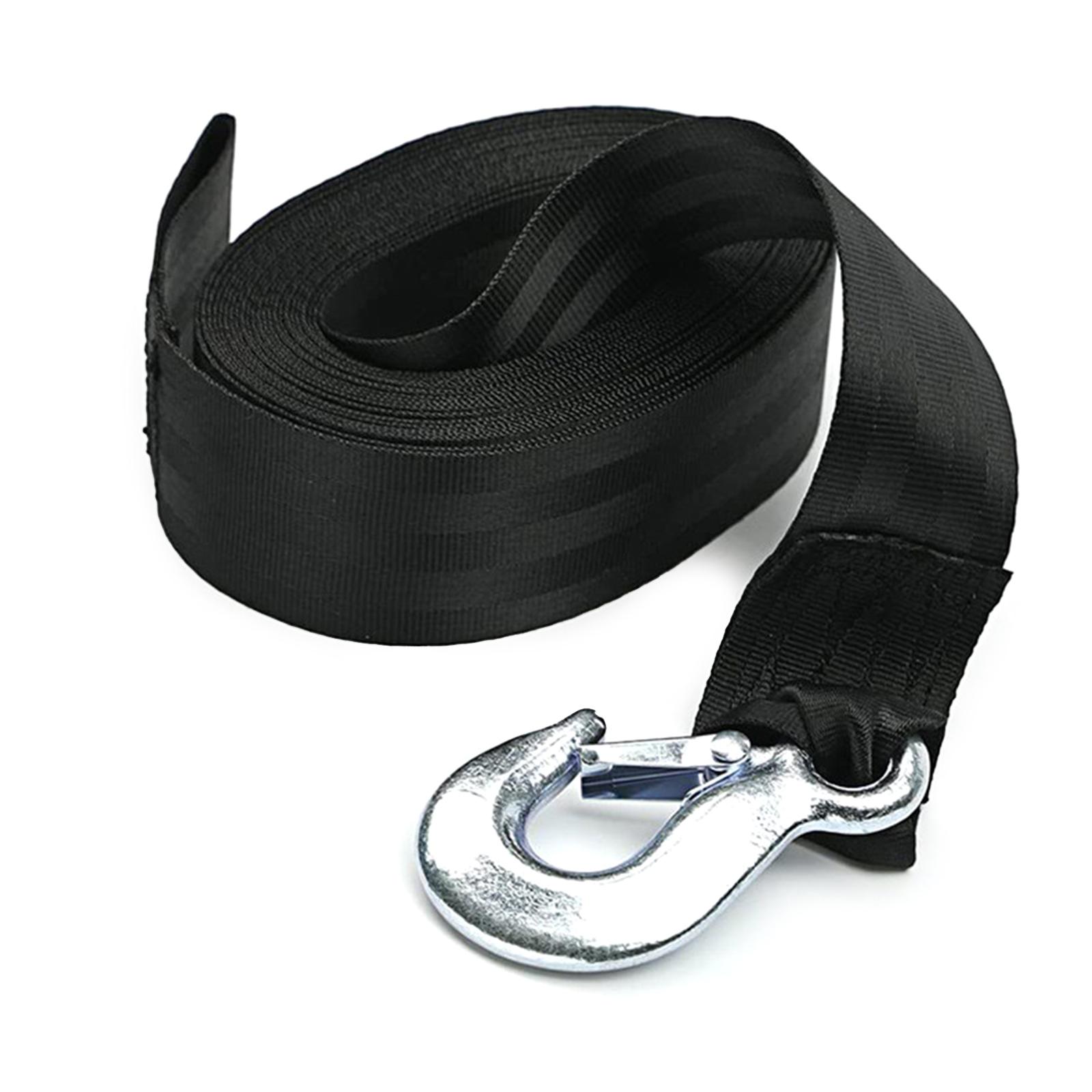 

Tow Strap Heavy Duty with Hooks 13Ft/20Ft Long 6613LB Recovery Strap 3 Tons Towing Strap with Safety Hooks 4