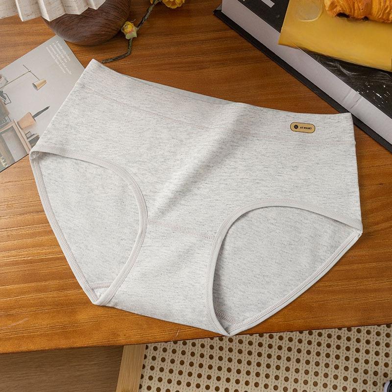 

Women s Spring and Autumn Pure Cotton 10A Anti Bacterial Underwear XXL сірий