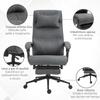 Ergonomic Office Chair with Adjustable Height, Armrests and Footrest, 66x70x115-123 cm, Grey