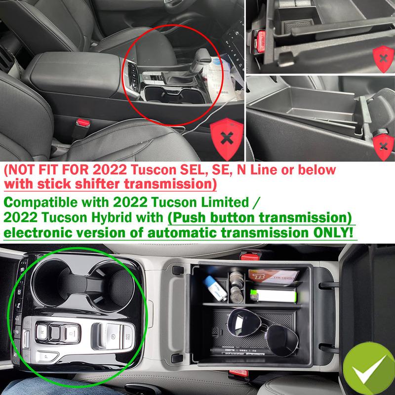 Tucson Car Central Armrest Storage Box For Hyundai Tucson NX4   Accessories Center Console Organizer Containers