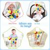 Plush Spiral Baby Toy for Stroller Crib Hanging Sensory Rattle Teether Interactive Newborn Comfort Early Learning Montessori