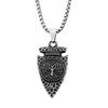 Vintage Viking Tree of Life Pendant Necklace Stainless Steel Chain Nordic Spearhead Jewelry Amulet