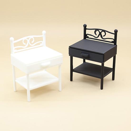 Doll House Nightstand 1/12 Scale Realistic Iron Dollhouse Furniture Imaginative Play Hobbyist Dollhouse Accessory