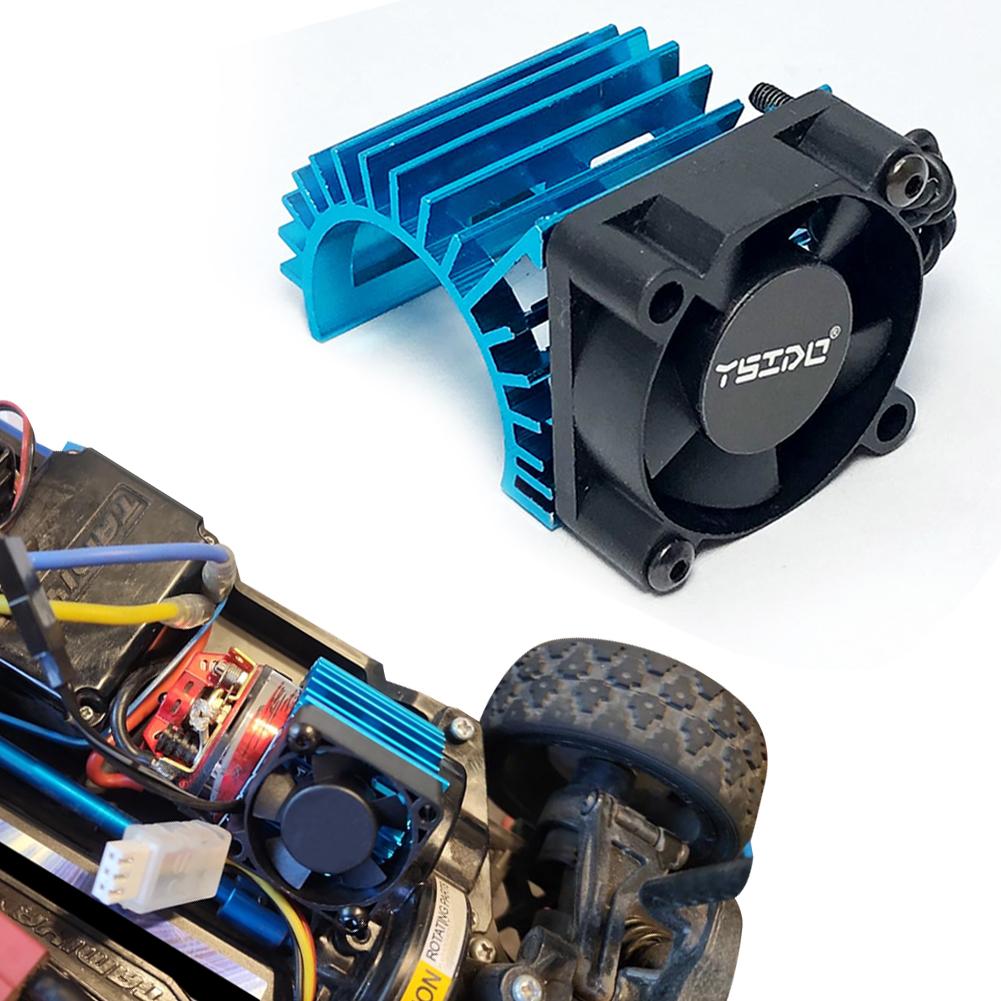 RC 380 390 2838 2845 2847 Brushless Motor RC Motor Fan Aluminum Cover Heat Sink with Cooling Fan for 1/14 1/16 1/18 RC Car