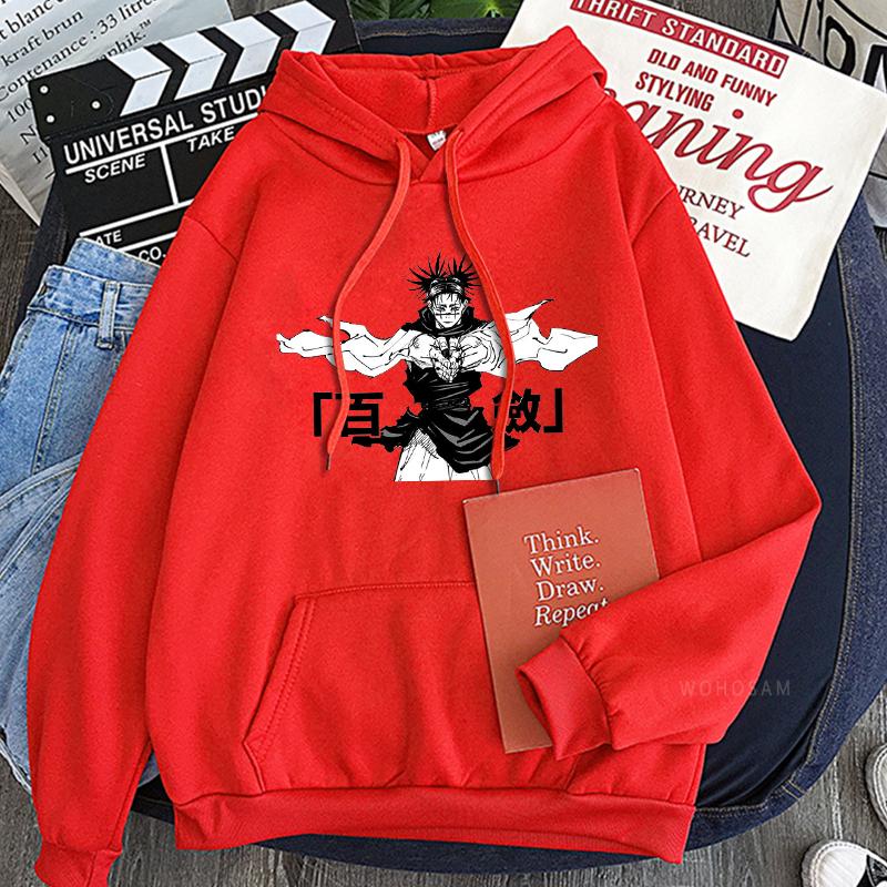 Fashion Anime Jujutsu Kaisen Cosplay Hoodies Manga Cartoon Choso Aesthetic Graphics Autumn Winter Unisex Long Sleeve Sweatshirts