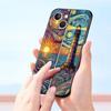 Beautiful Sun Moon Glass Phone Case Cover for iPhone 17 16 15 14 13 12 Pro Max 11 Pro Max 17 AIR Plus Shockproof Soft TPU Shell