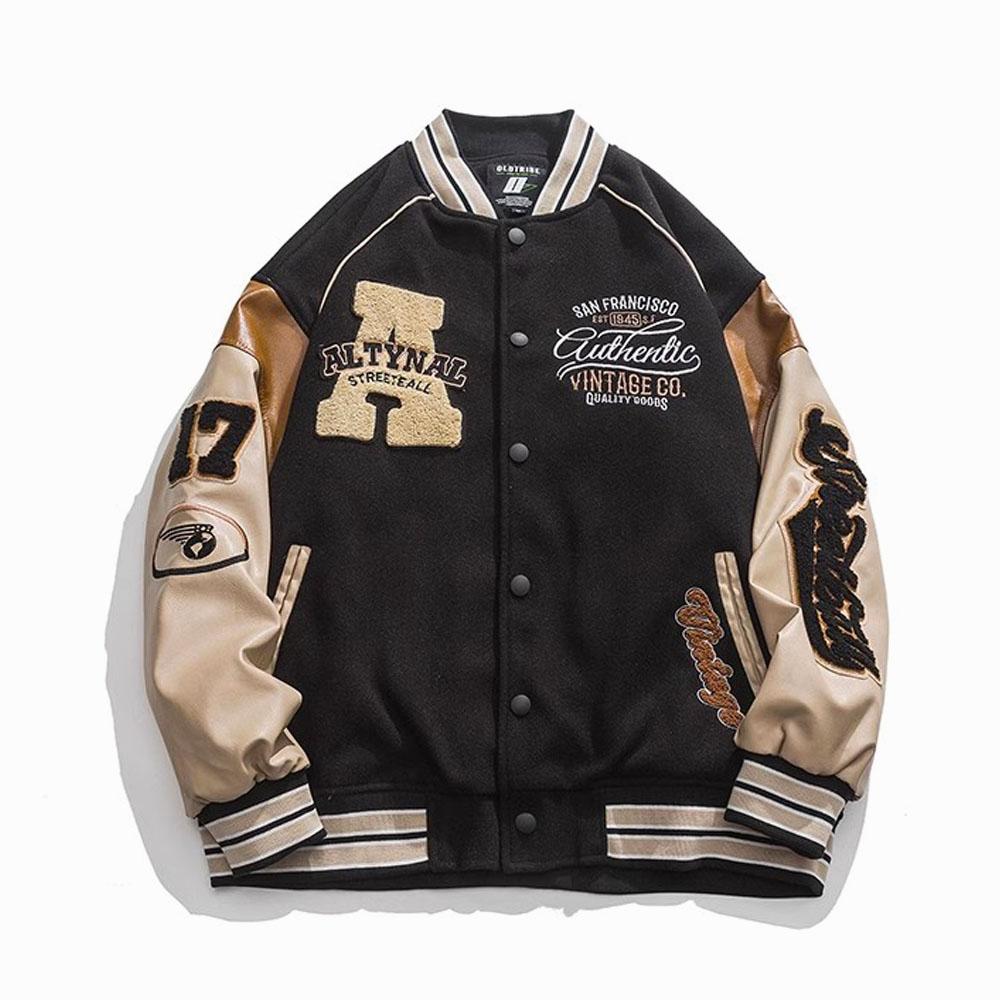 Acquista Giacca Da Baseball Vintage Donna Moda Coreana College Giacche College Nere Cappotto Bomber Femminile Oversize Streetwear Y2k In Italia A Partire Da 6.77