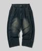 Beodeonteu Construction Wide Denim Pants [Sand Blue]