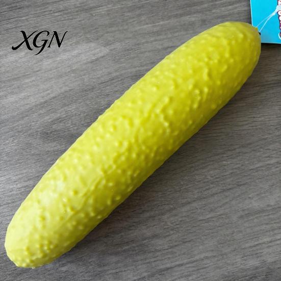 Stress Management Tool Pickled Cucumber Squeeze Toy Soft Relief Stretchy Relaxation Ball Sensory Fidget for Anxiety Party Favors