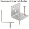 16 PCS Stainless Steel Corner Brace Duty Right Angle Bracket Metal Joint Bracket Shelf L Shape Bracket Shelves Furniture Cabinet