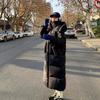 Down Jacket Commuter Versatile Thermal Clothing Over the Knee Hooded Loose Large Quilt Duck Down Clothing Batch