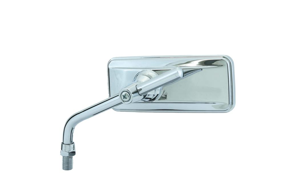 TANAX Napoleon Retractable Motorcycle Chrome Left and Right 10mm Thread Adapter Mirrors, Plated, Compatible, Included, AVA-101-10