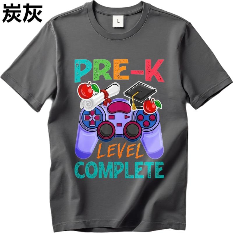 men brand tshirt Vintage summer For man t shirt Pre K Level Complete Game Controller Short Sleeve Long sleeve Oneck Top tees
