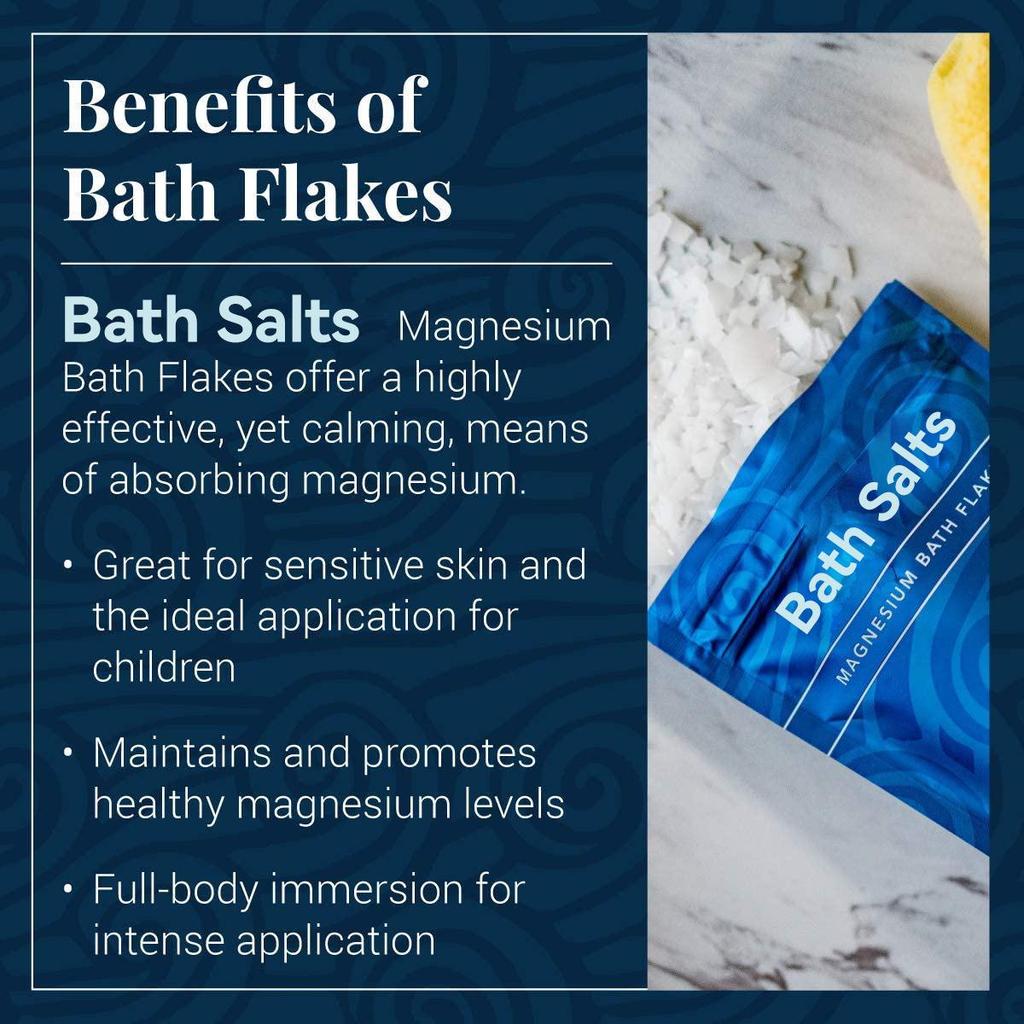 Cross-Border Magnesium Bath Flakes - 1kg Soaking Salts with Magnesium Chloride & Epsom Minerals.