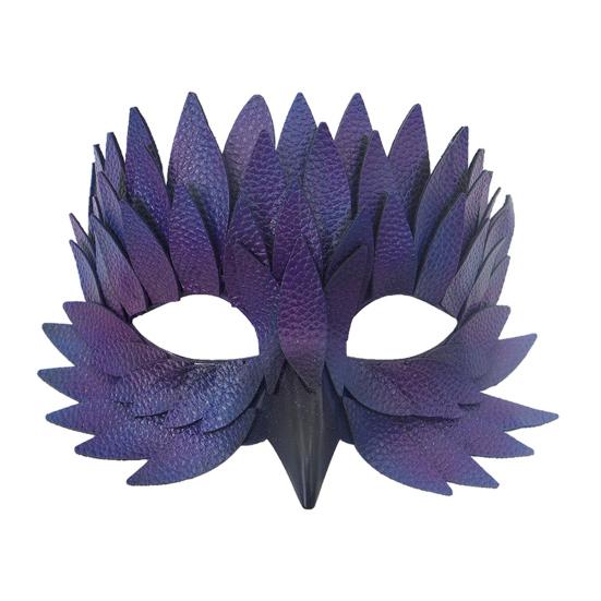 Halloweenský chránič obličeje Nastavitelný design Vícevrstvá pokrývka hlavy pro hraní rolí Chránič poloviny obličeje Cosplay Maškarní rekvizita