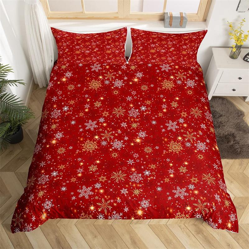 

Christmas Duvet Cover Boys Christmas Gingerbread Man Bedding Set Microfiber New Year Quilt Cover Set Xmas Theme Bedspread Cover EU single(135x200cm)