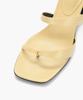 Recur Ecur Asymmetrical Detail Sandal Heel Butter 1281